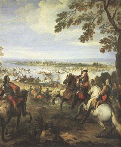 Parrocel, Joseph Crossing of the Rhine by the Army of Louis XIV on 12 June (mk05)